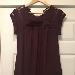 Daniel Rainn Lace Detail Blouse